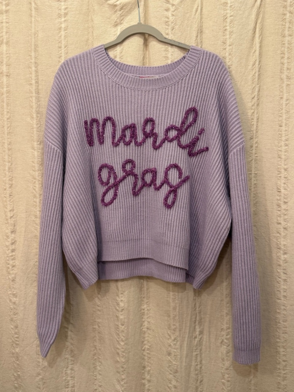 Queen of Sparkles Mardi Gras Sweater